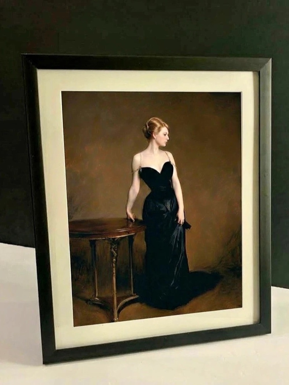 Taylor Swift Madame X Portrait Print, Framed, Black Frame with Cream Mat